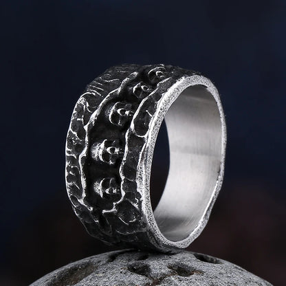 Gothic Retro Men Skull Ring