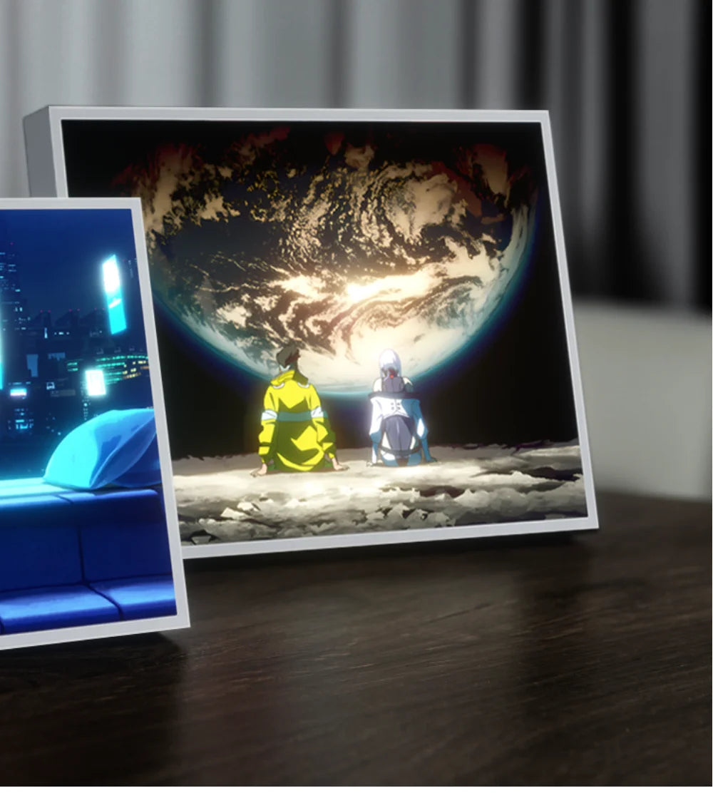NeonGlow: Anime Cyberpunk LED Photo Light Frame