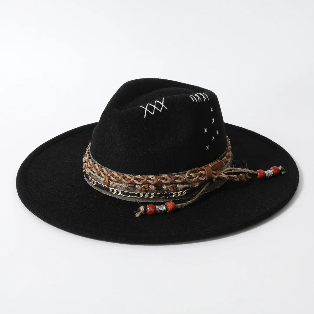 Handmade Suede Fedora Hat — Vintage Jazz