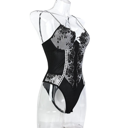 Seductively Yours: Lace Embrace Bodysuit