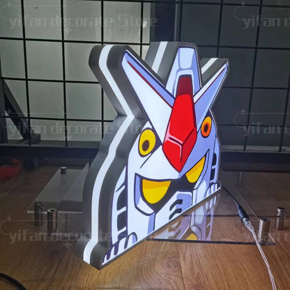 Gundam Glow: 3D LED Nightlight & Wall Decor