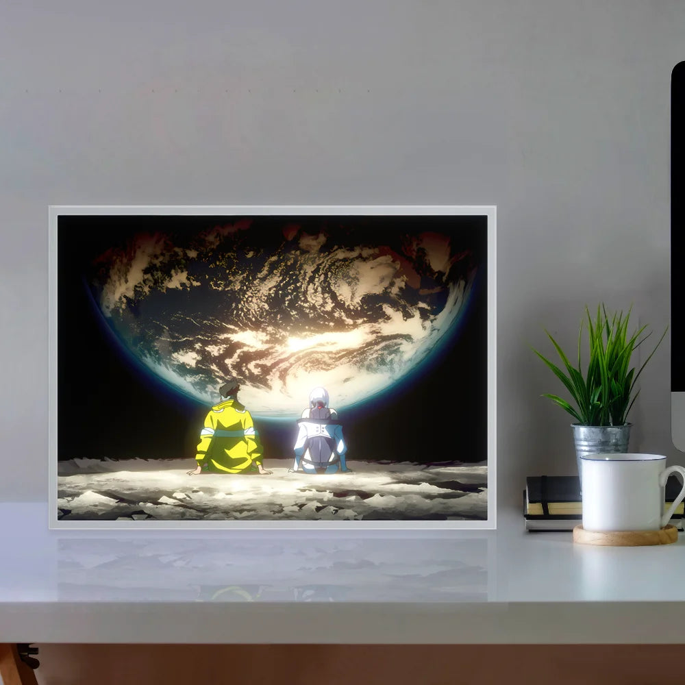 NeonGlow: Anime Cyberpunk LED Photo Light Frame