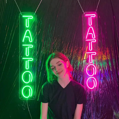 Tattoo Neon Sign Logo