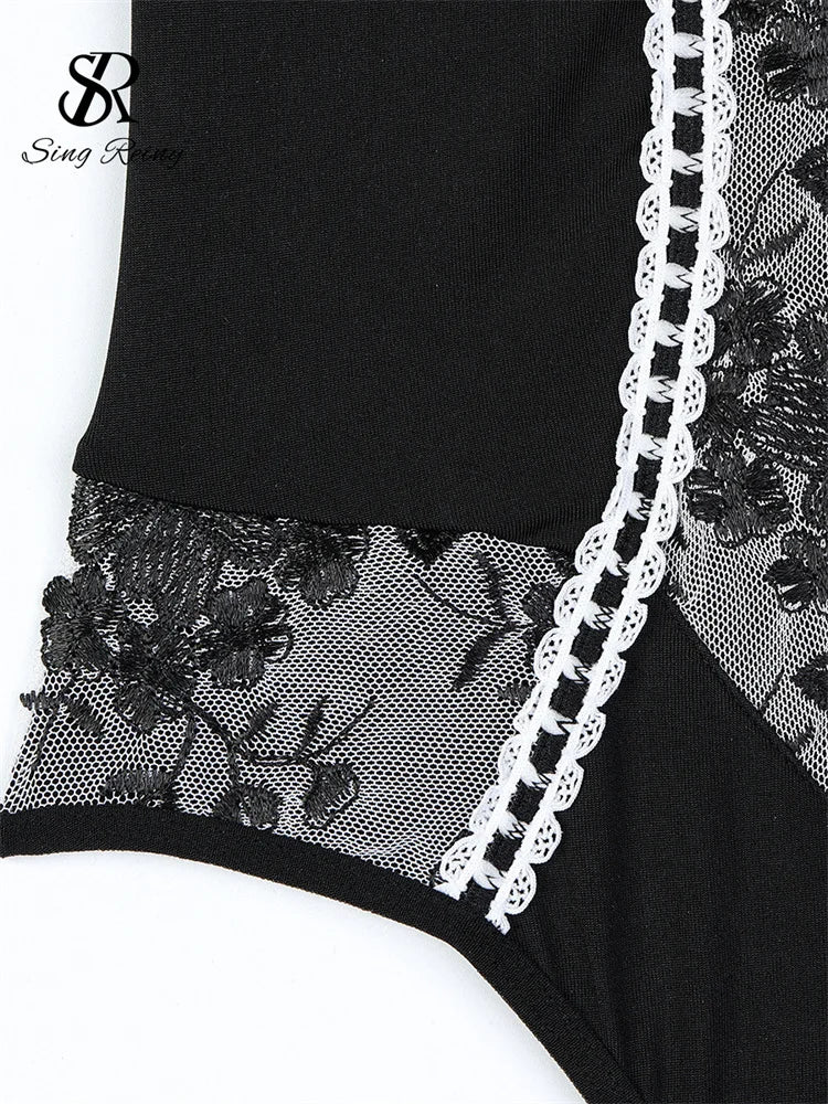 Seductively Yours: Lace Embrace Bodysuit