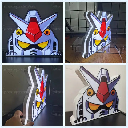 Gundam Glow: 3D LED Nightlight & Wall Decor