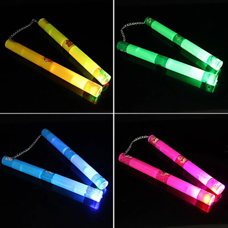 Nunchaku Creative Illuminated Toy Folding