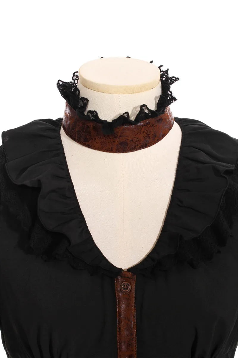 Women's Steampunk Blouse Victorian Burlesque