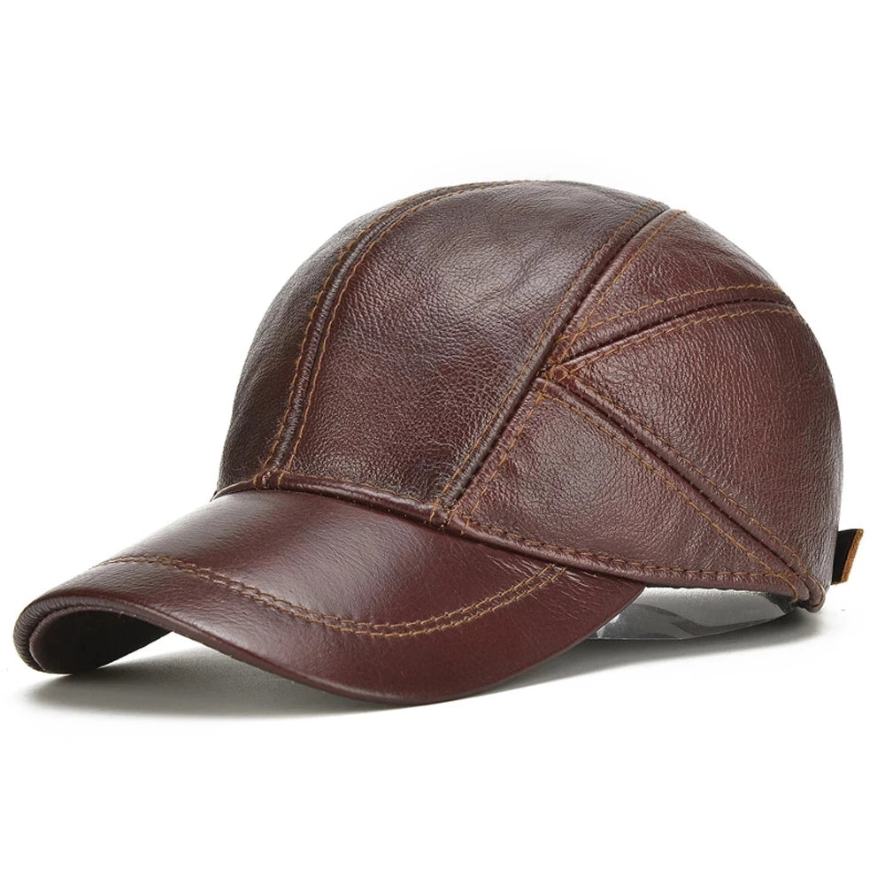 Real Cow Leather Baseball Hats