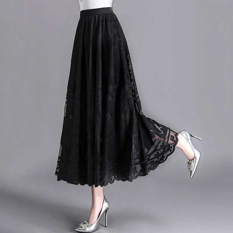 Fashion Long Black Skirt For Women