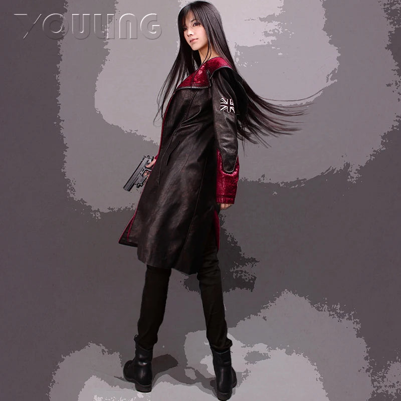 DMC Dante Costume Leather Trench Long  Jacket