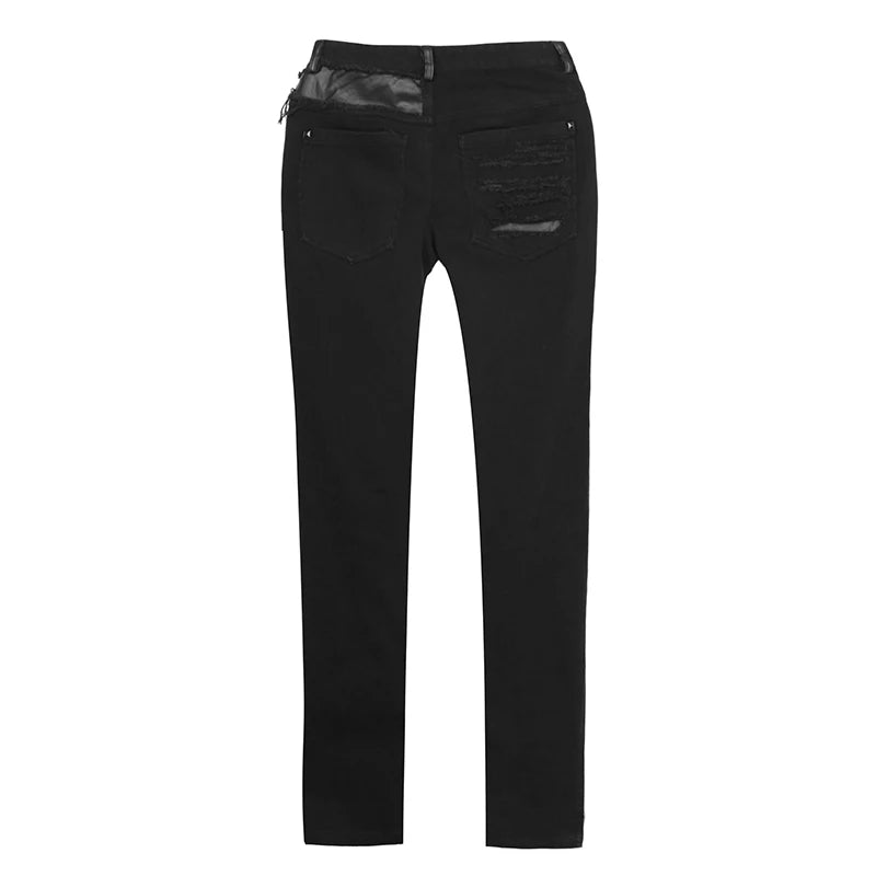 Handsome Black Pants Men Streetwear