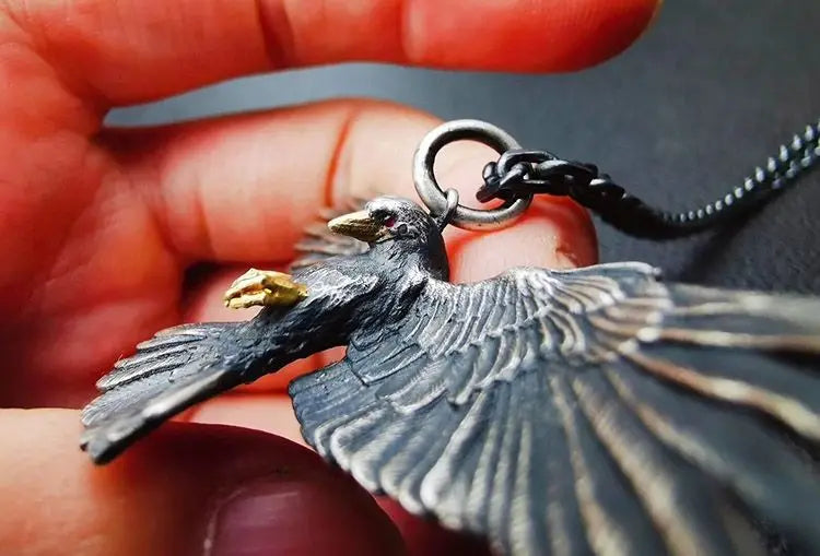 Punk Style Crow Necklace