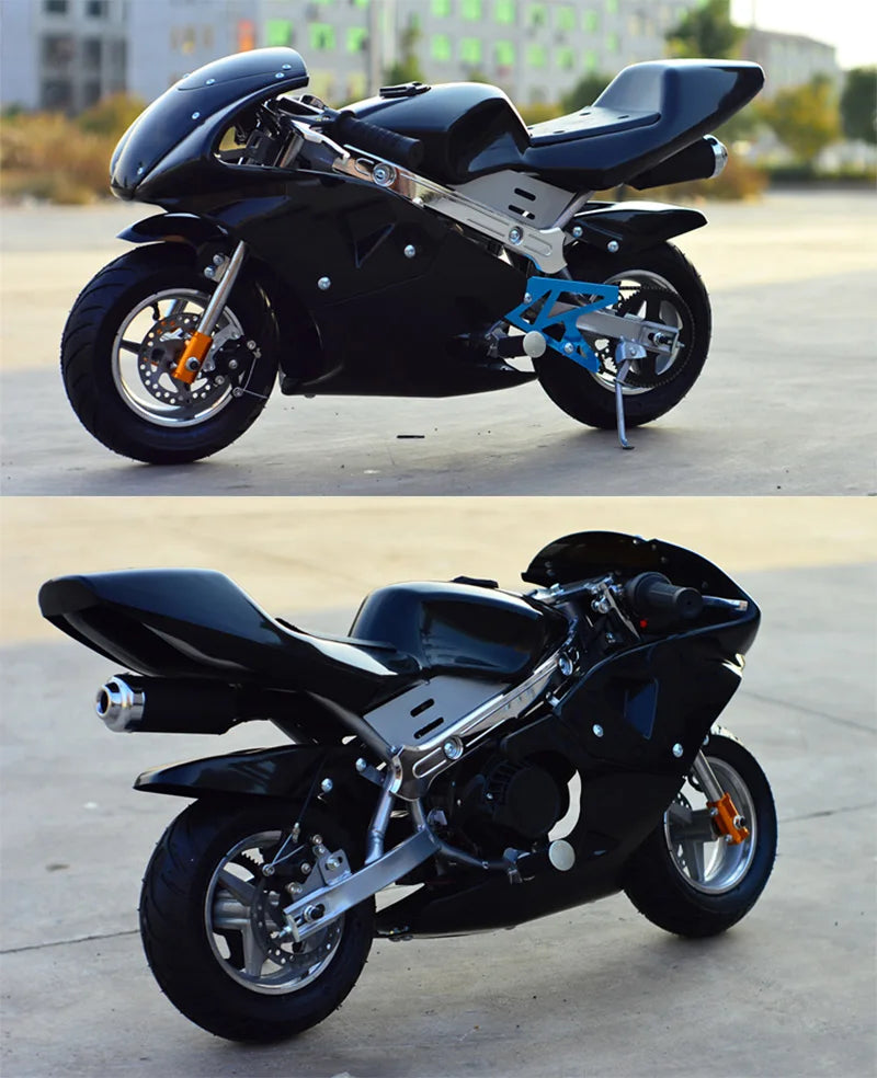 KAWOSEN Mini 49CC 2-Stroke Pocket Bike - Multi-Color
