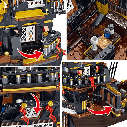 Kids Toys Ship Pirate Model