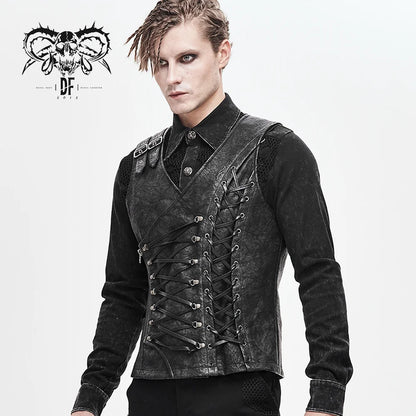 Devil Fashion Men's Punk Handsome Vest