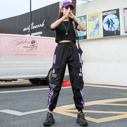 Women's Joggers Casual Sports Sweatpants Trousers Black