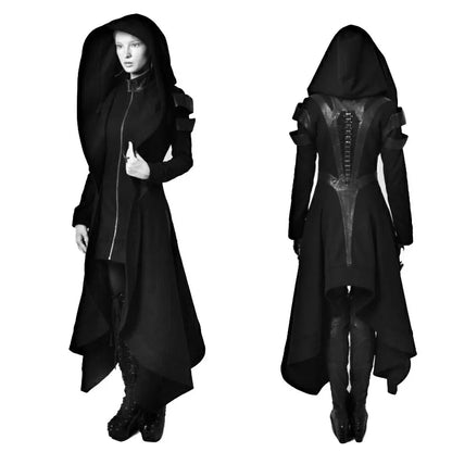 Victorian Lace Trim Steampunk Coat for Women