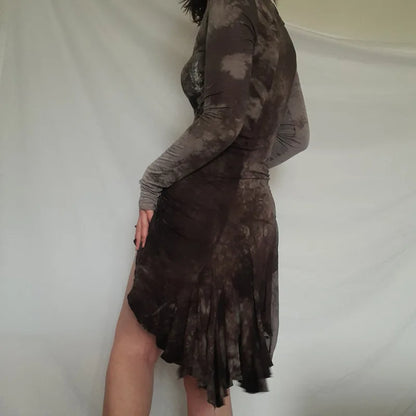 Grunge Dresses Long Sleeve Fairycore Dark