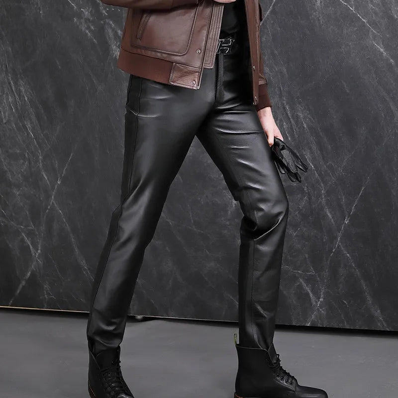 Men's Genuine Leather Pants,