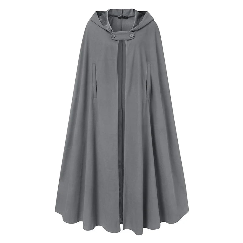 Long Coat Hoodies Outwear Casual Cape