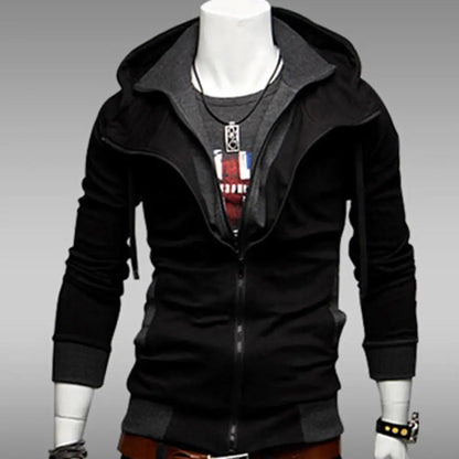 Men's jacket Color Block Long Sleeve Hooded