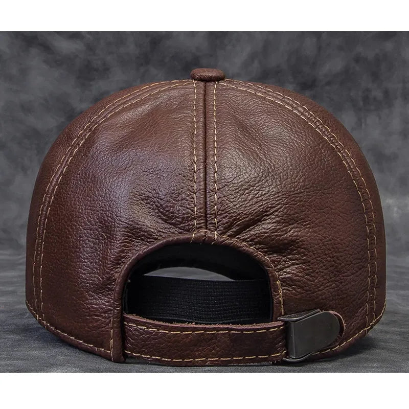 Genuine Leather Baseball Caps