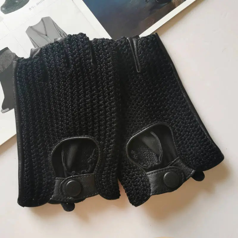 Retro Gloves Motorbike Leather Vintage