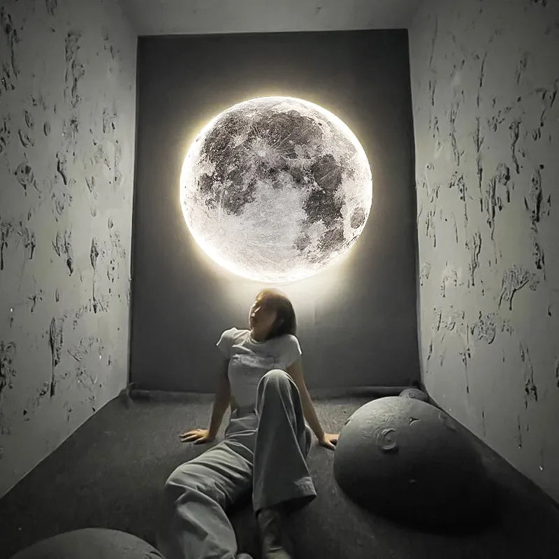 Modern LED Wall Lamp Moon Indoor Lighting