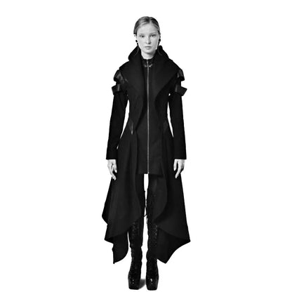 Victorian Lace Trim Steampunk Coat for Women