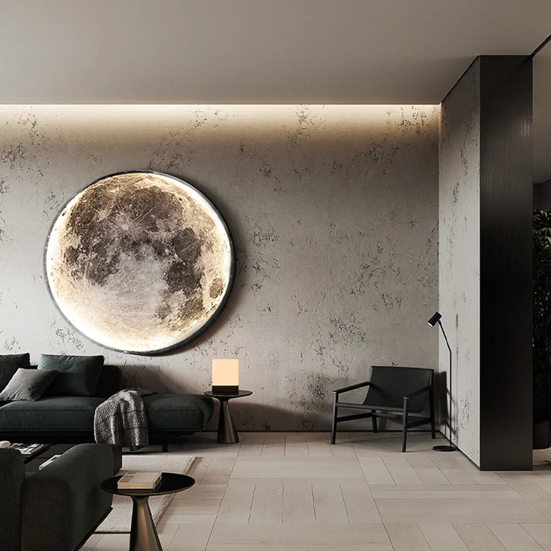 Modern LED Wall Lamp Moon Indoor Lighting