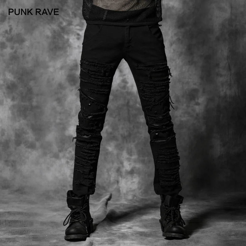 Handsome Black Pants Men Streetwear