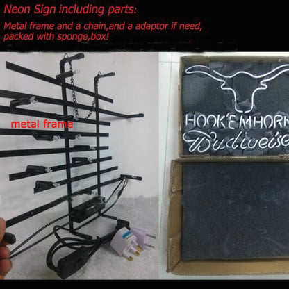 Custom Neon Tattoo Sign - Handmade Glass Light