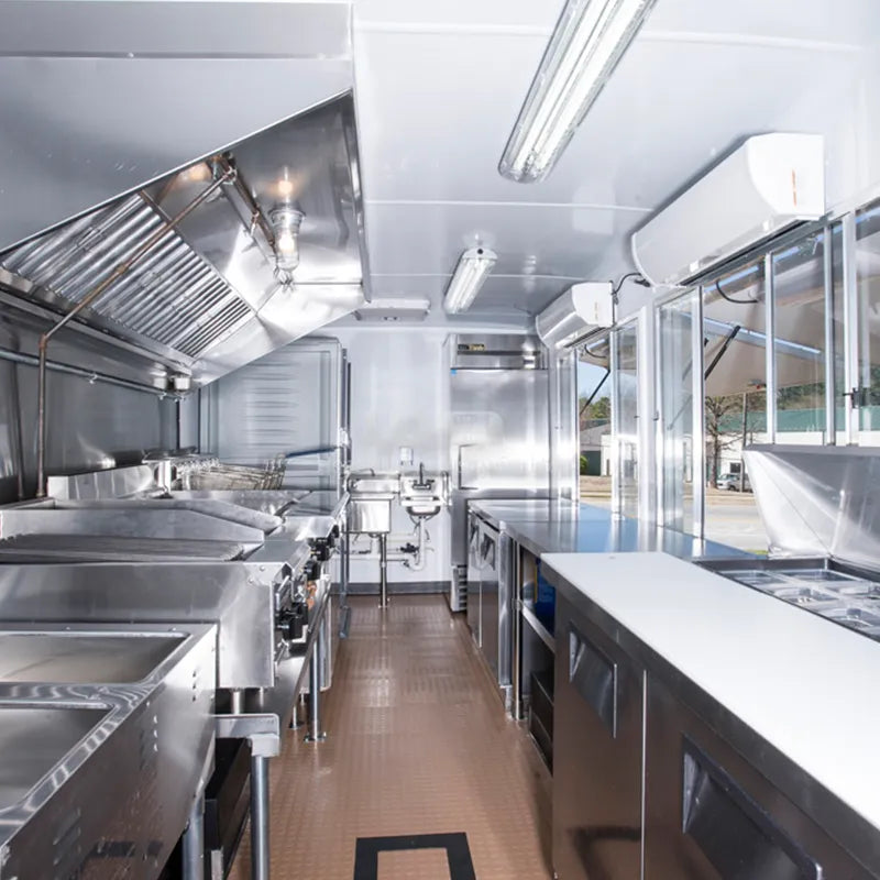 Mobile Restaurant Truck Trailer With Full Kitchen