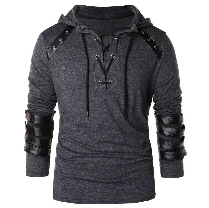 Men's Gothic Steampunk Hoodie Shirts