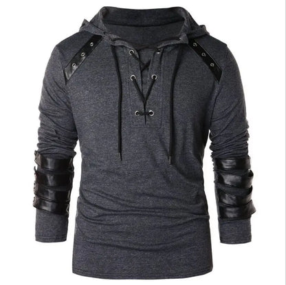 Men's Gothic Steampunk Hoodie Shirts