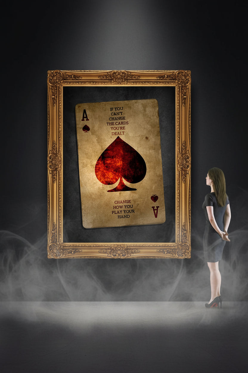 Ace of Spades — Vintage Canvas Wall Art