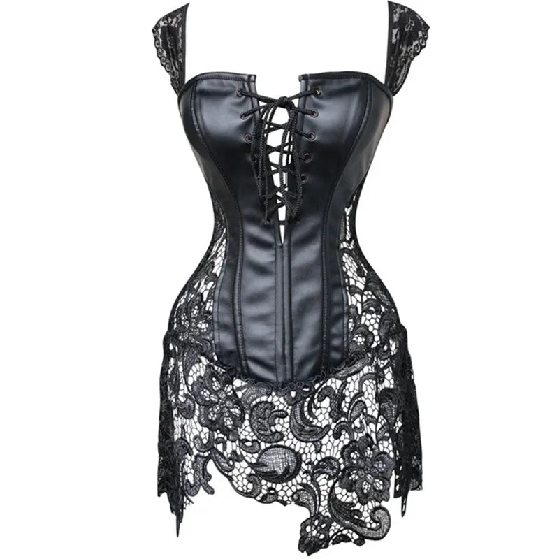 Product Name: Curvy Gothic Steampunk Lace-Up Corset