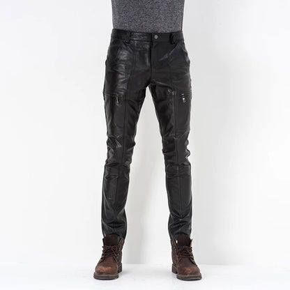 Men's Genuine Leather Pants