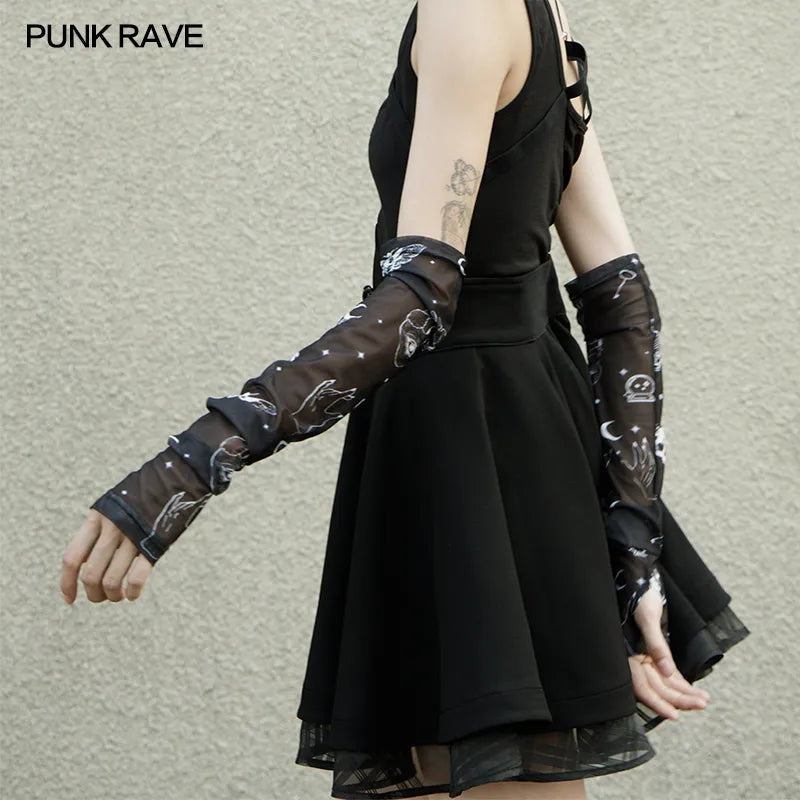 Women's Gothic "Virtual Erosion" Printing Arm Sleeve