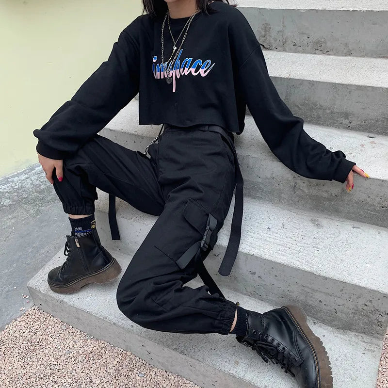 Cargo Pants Women Elastic