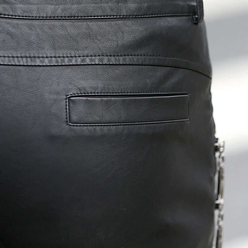 Autumn Casual Leather Pants women