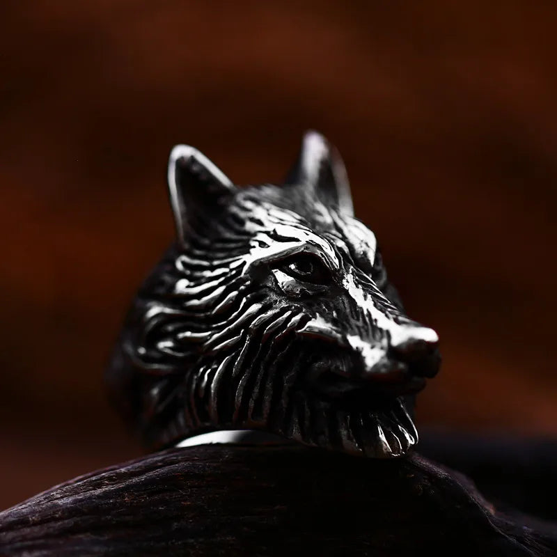 Wolf ring Dark vintage