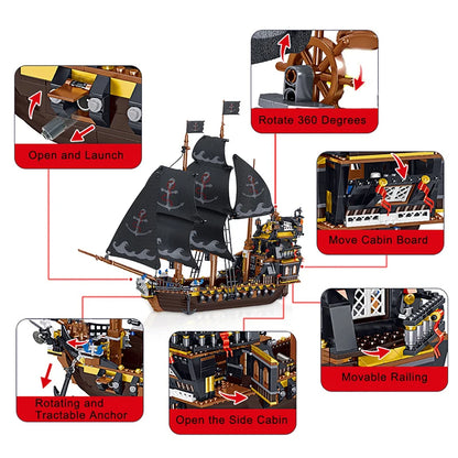 Kids Toys Ship Pirate Model