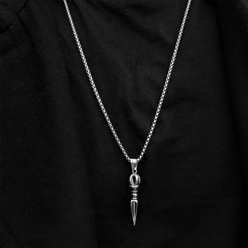 Punk Style Spearhead Design Pendants Necklace