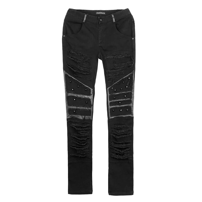 Handsome Black Pants Men Streetwear