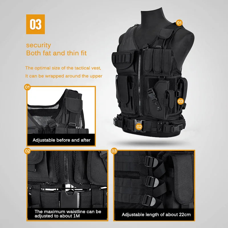 SWAT Combat Armor Vests Security