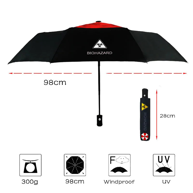 LIKE RAIN Anime Foldable Windproof Umbrella