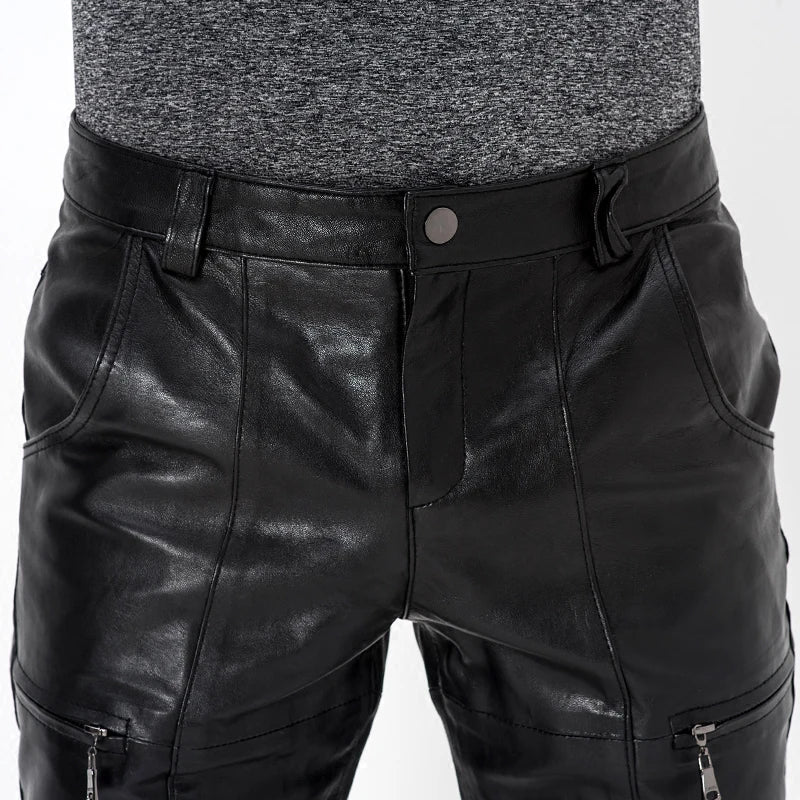 Men's Genuine Leather Pants