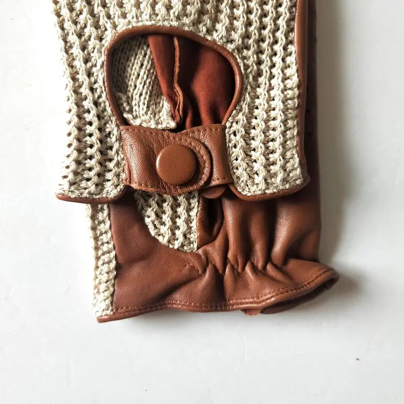 Retro Gloves Motorbike Leather Vintage