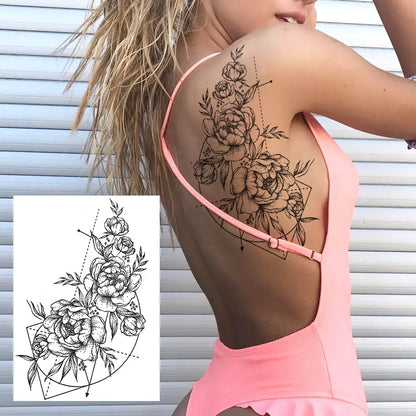 Sexy Flower Temporary Tattoos